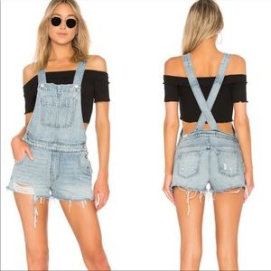 Lovers + Friends Scotty Denim Overalls Small